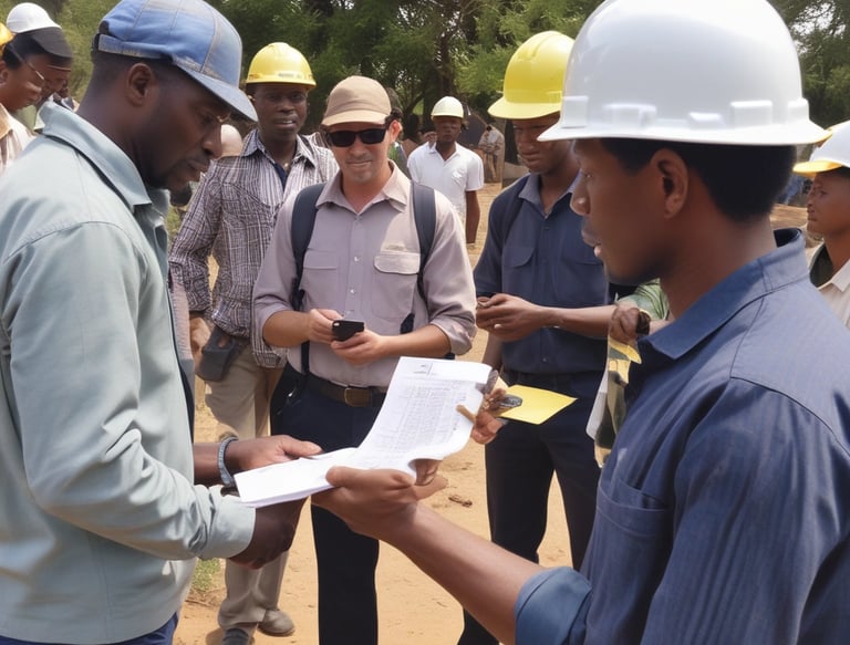 A professional team meeting at Nova Global Innovations office.