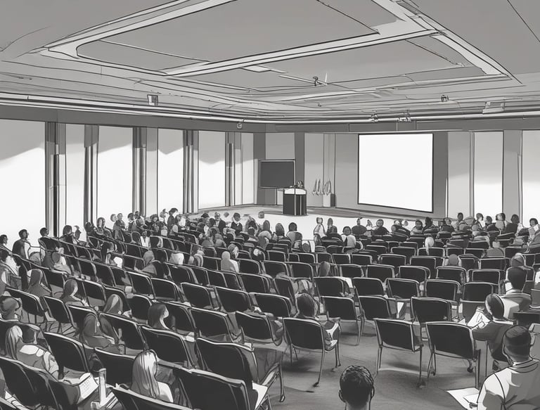 A group of scholars engaged in lively discussion at a previous criminal law conference.