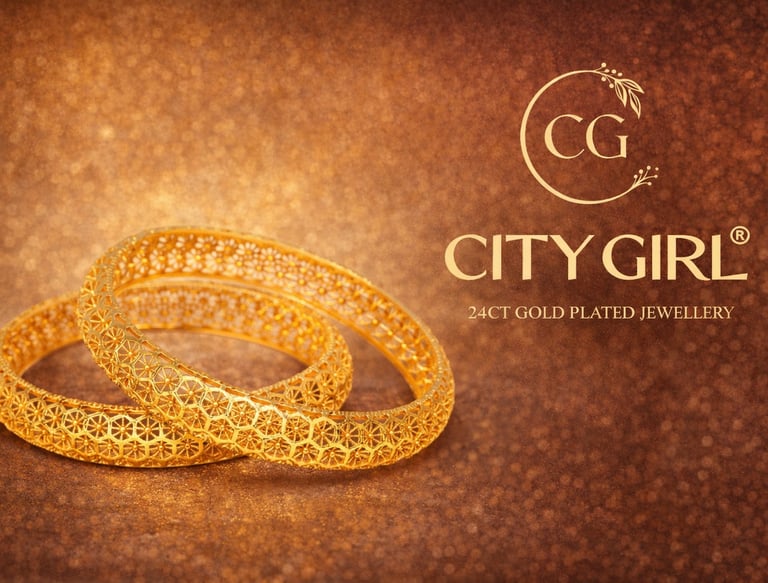 City Girl Jewellery -citygirlbangles-18 Carat Gold Plated-Bridal Wear-Party Wear-Daily Wear