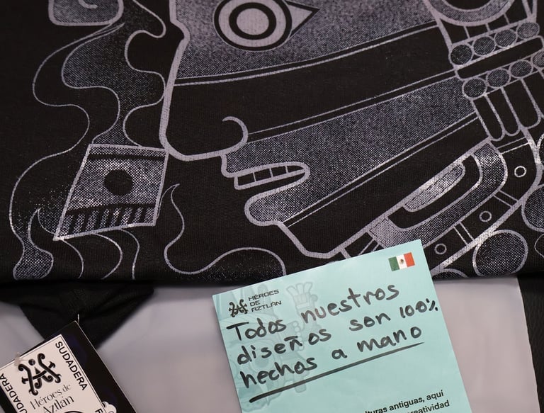 sudadera prehispanica color negro tezcatlipoca el espejo humeante