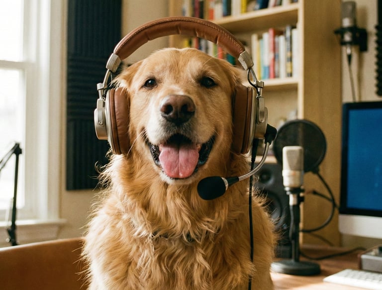golden retriever pet podcast