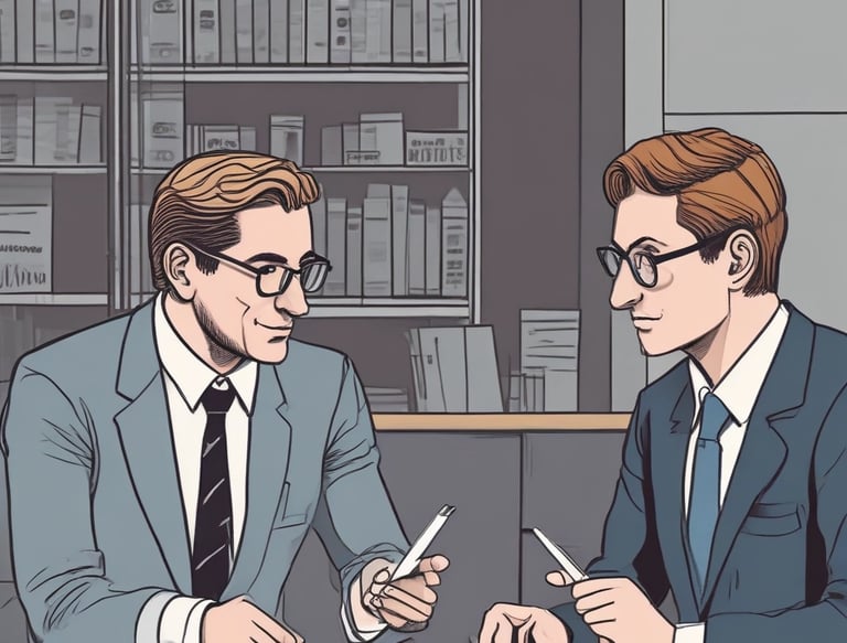 A warm handshake between a loan officer and a happy client in a bright office.