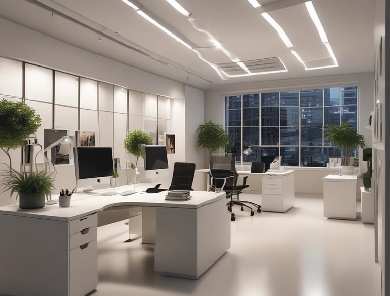 A clean and organized office space showcasing neatness.