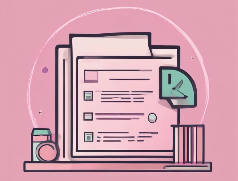 Warm pink-toned background with subtle abstract shapes, reflecting calm and trust.