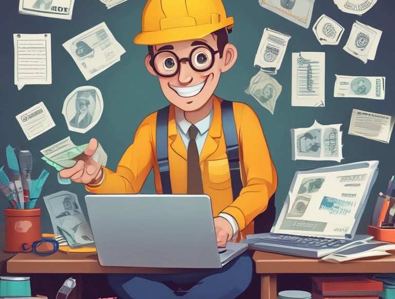 Team of engineers and environmental specialists collaborating in an office.