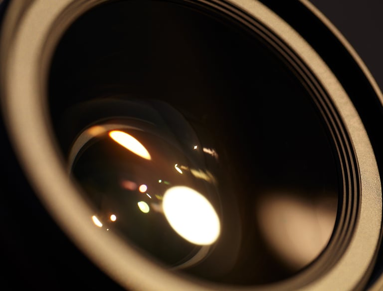 photo d'un objectif d'une caméra