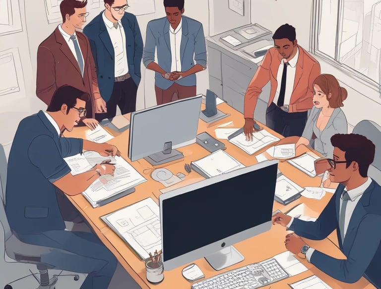 A pole displays a large advertisement for electricians and plumbers with urgent hiring needs in Italian. Below this is a colorful sticker for 'Moon Omens' featuring a stylized eye logo, alongside social media icons and web address.