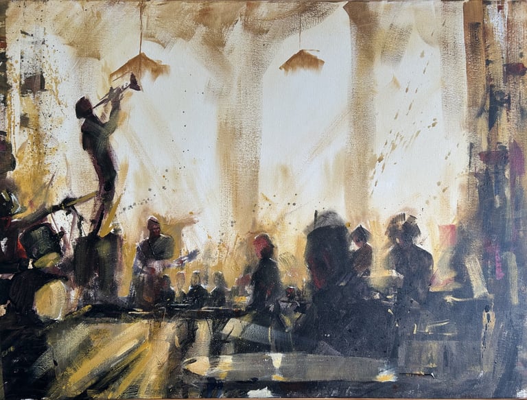 Jazzy - 80cm x 60cm - Acrylic on canvas - 2024