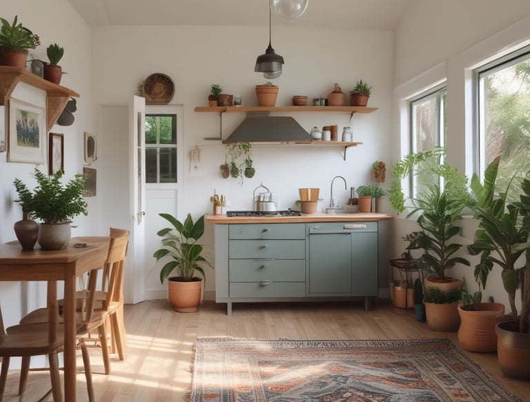 A welcoming modern short-term rental property with cozy outdoor seating and warm lighting at dusk.