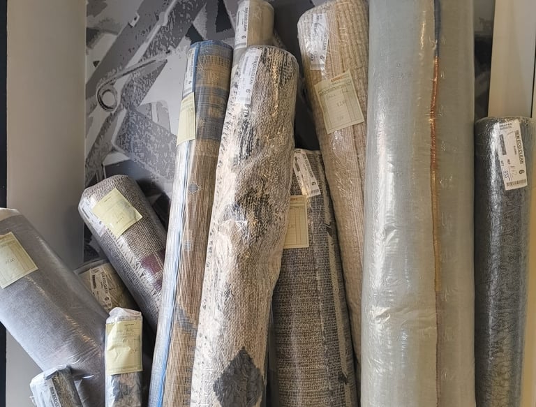 Rugs and carpets cleaned and ready to be taken