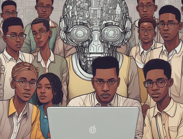 A professional team working on AI solutions.