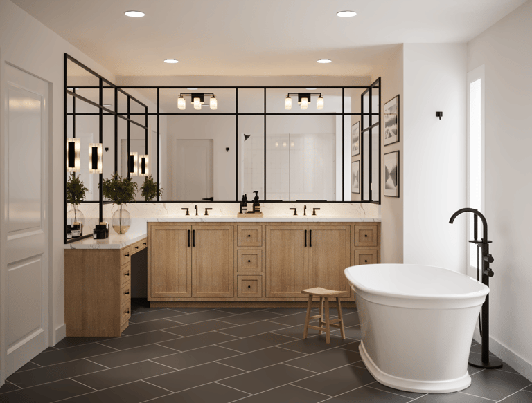 master bathroom design layout plan