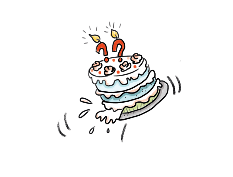 Comiczeichung Torte Illustration Franziska Rosenteich