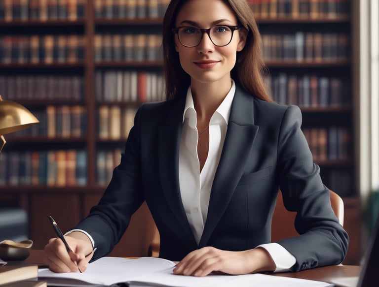 A multi-story building with a business on the ground floor displaying a sign for an architectural company. The facade includes balconies with railings. In front of the entrance, there is a table covered with a red cloth, adorned with decorative floral arrangements. Motorbikes are parked along the sidewalk and there are some potted plants on a ledge above the entrance.