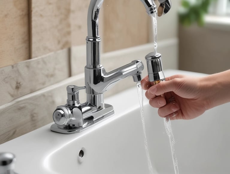 Satisfied homeowner giving a thumbs-up in a cozy living room setting.