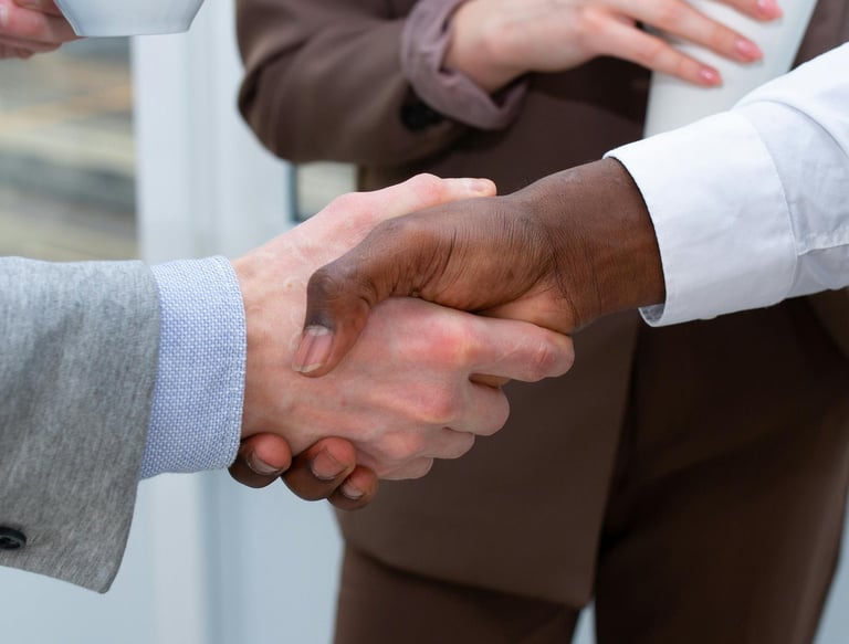 Partnership handshake