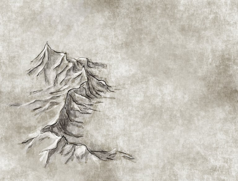 steve davala trying to draw mountains