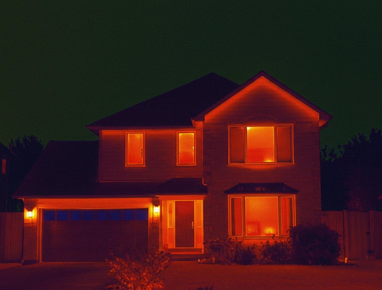 Thermal image of home