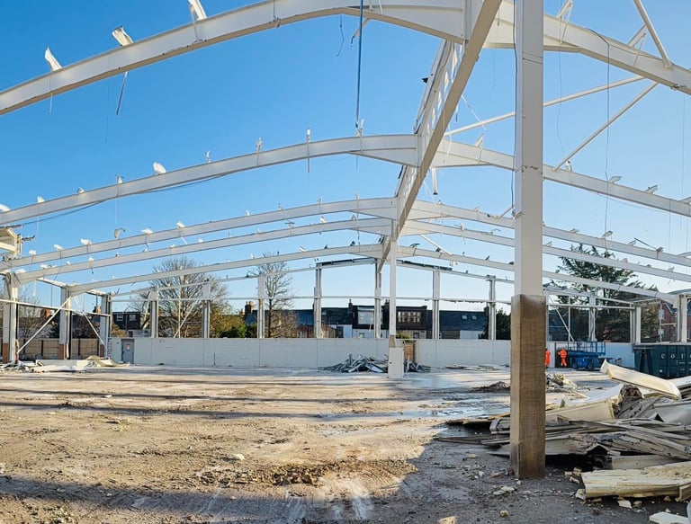 Structural steel frame