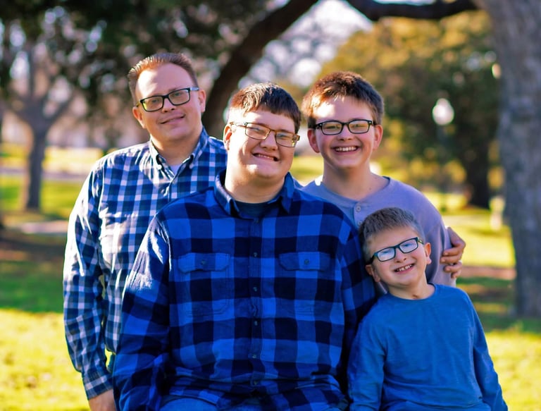 The Miller Boys, L-R: Thomas Miller (Dad), Alexander, Joseph, and John.