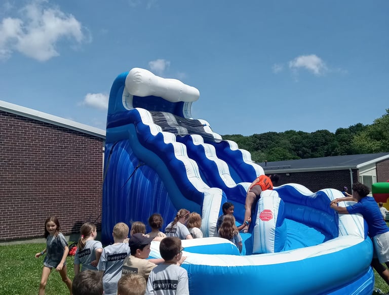 17ft curve water slide