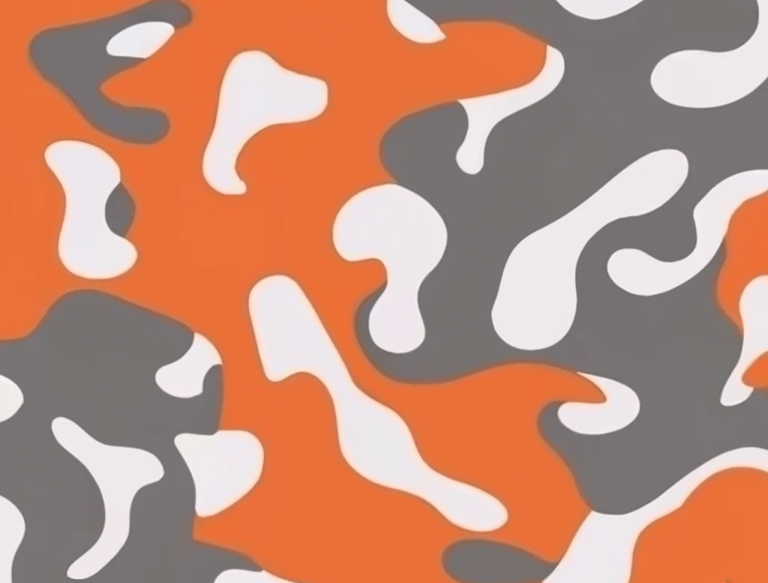 a camouflage print fabric with a camouflage print