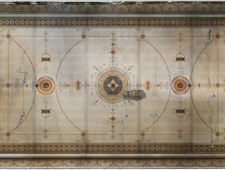 Ortogfoto stropa dvorane u Medulićevoj ulici u Zagrebuu