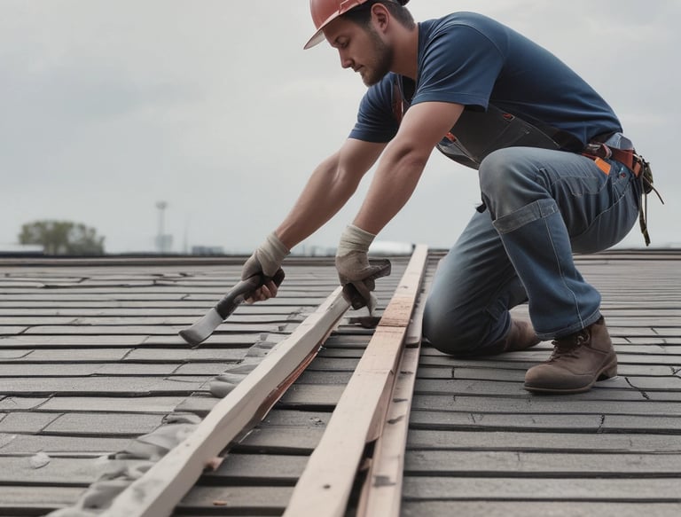 Flat roof repair for Waukegan, Illinois business