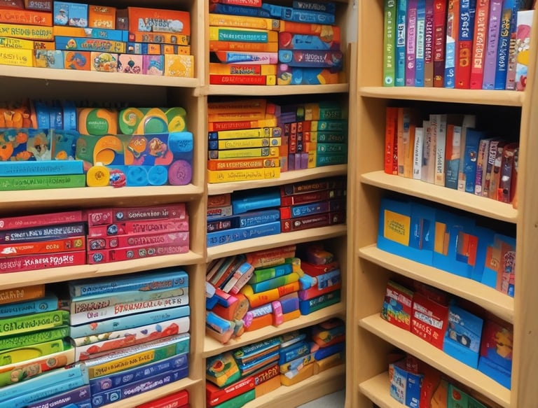 stack of books on white table