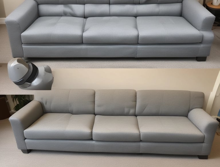 A close-up view of a plush, velvet-tufted cushion on a chair or sofa, showcasing its textured and luxurious finish in a muted golden brown color. The upholstery features a grid-like pattern with deep button tufting.