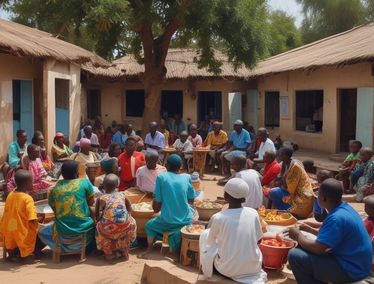 A sign with text in white on a dark background that reads 'Forcing a Change' and details the role of women in leading the fight for black freedom. The background includes a blurred outdoor scene with trees and a building.