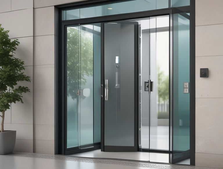 Commercial locksmith tools and equipment arranged neatly on a workbench.