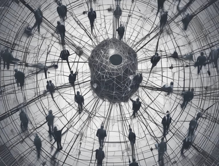 A consultant discussing retail strategy with a small business team around a table.