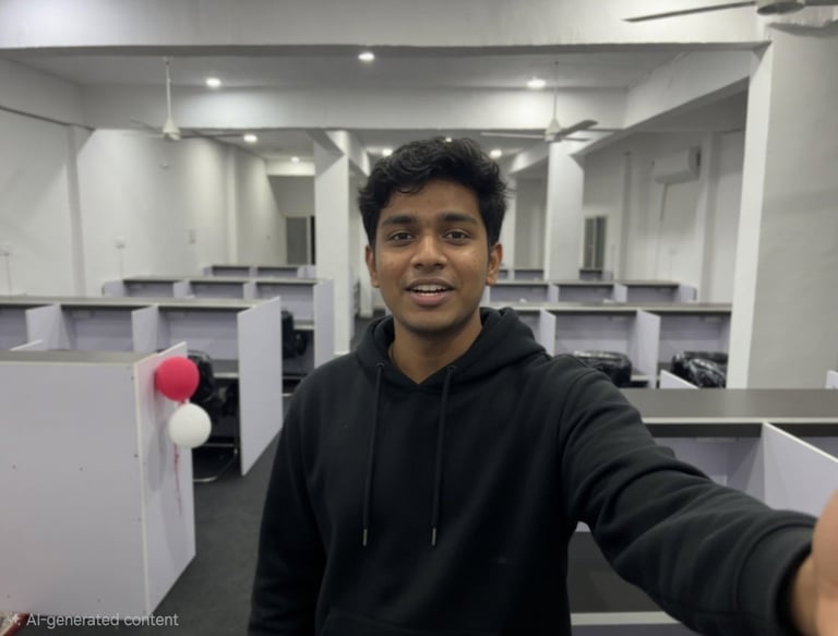 Students studying at Aura Library Bhopal