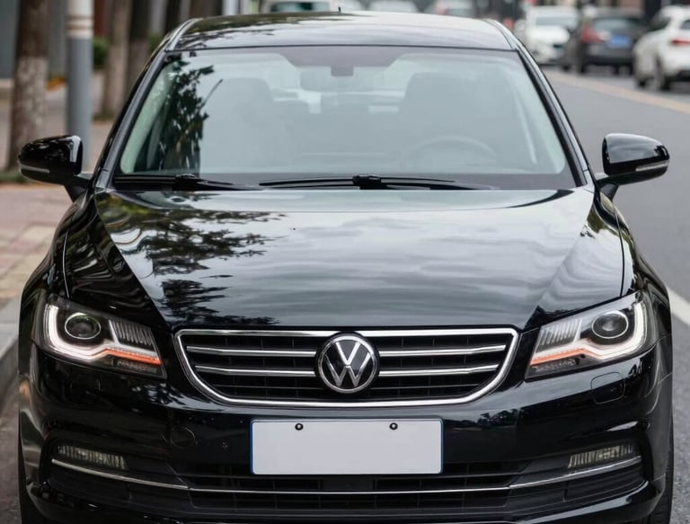 A skilled mechanic carefully inspecting a used car engine in a bright workshop.