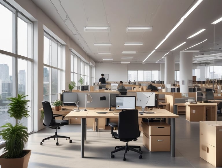 A friendly team of movers carefully packing household items into boxes.