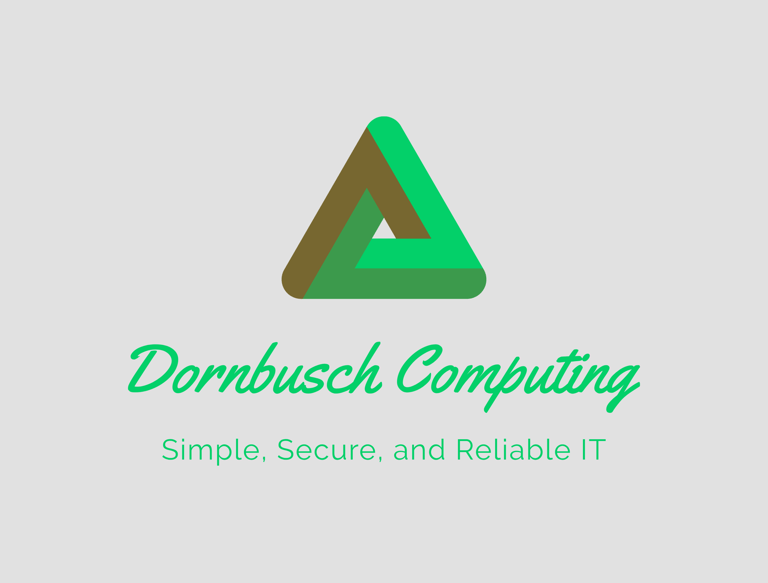 a triangle shaped logo for a company called dornichich