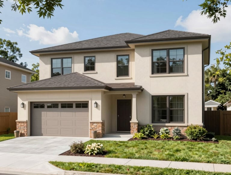 Close-up of a smart home control panel installed in a stylish living room.