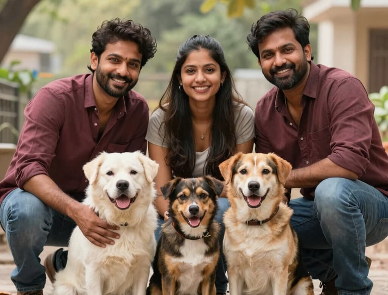 A friendly pet groomer gently trimming a small dog's nails in a bright, clean salon.