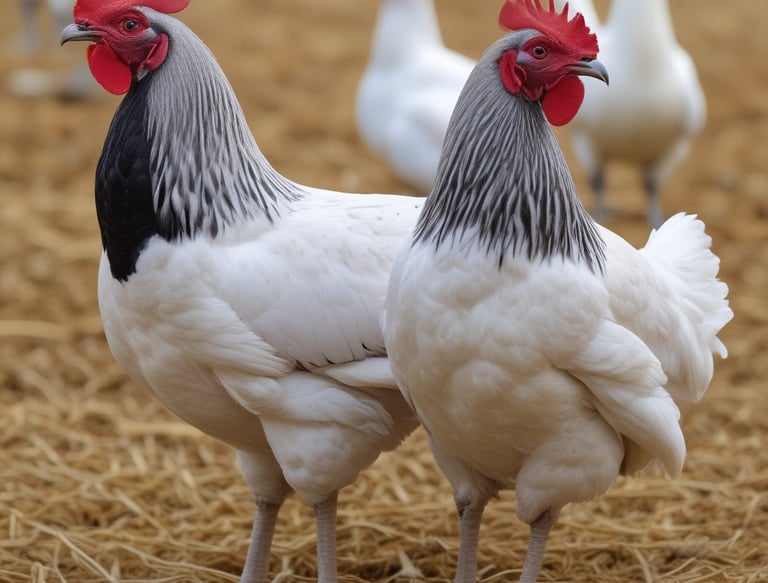 Close-up of Novazon Agro's feed additive products displayed on a wooden table.