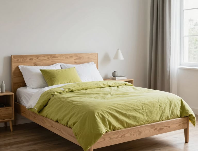 A cozy bedroom with a welcoming bed and soft lighting in an Italian city apartment.