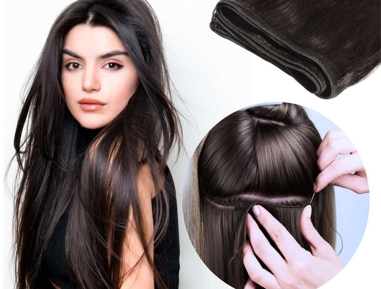 Haarweaving technik angel Hair extensions