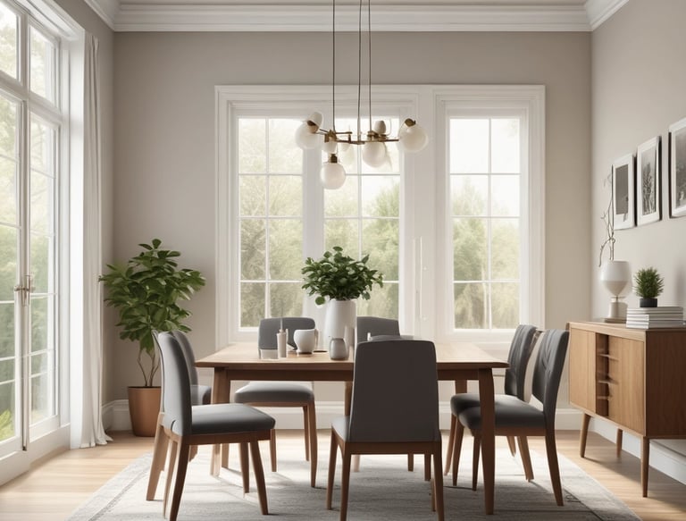 Close-up of a painter’s hand applying crisp, clean edges to a white wall using high-quality brushes.