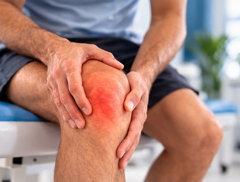 genou gonflé inflammation