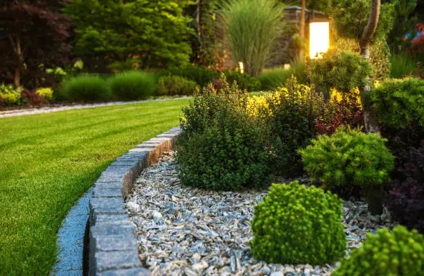 Retaining wall and Landscaping
