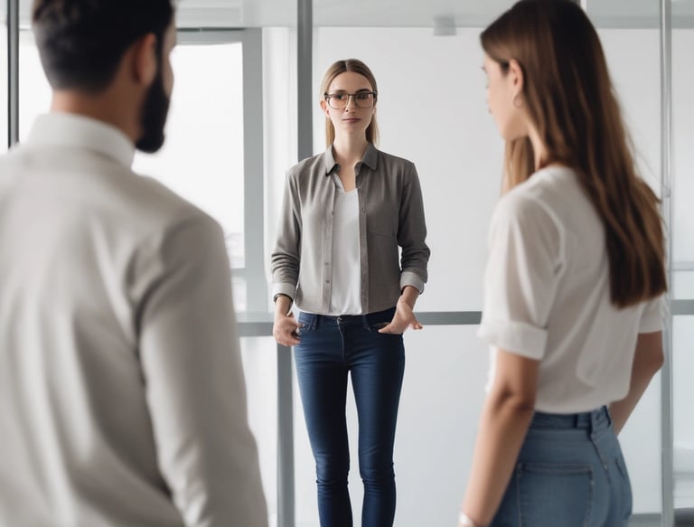 A complex network of electrical infrastructure composed of metal towers, transformers, wires, and high voltage equipment, set against a partially cloudy sky. The landscape includes green vegetation in the background and gravel areas around the structures.