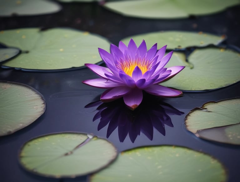 white lotus flower on water