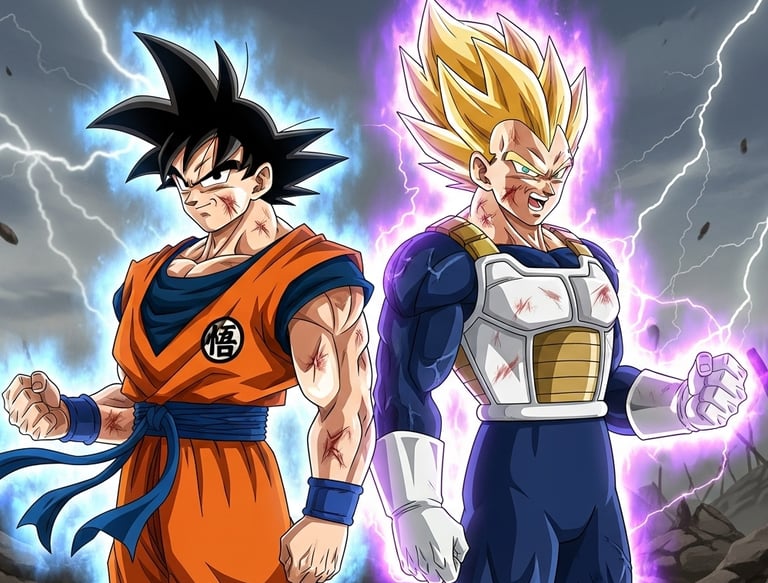 goku against vegeta