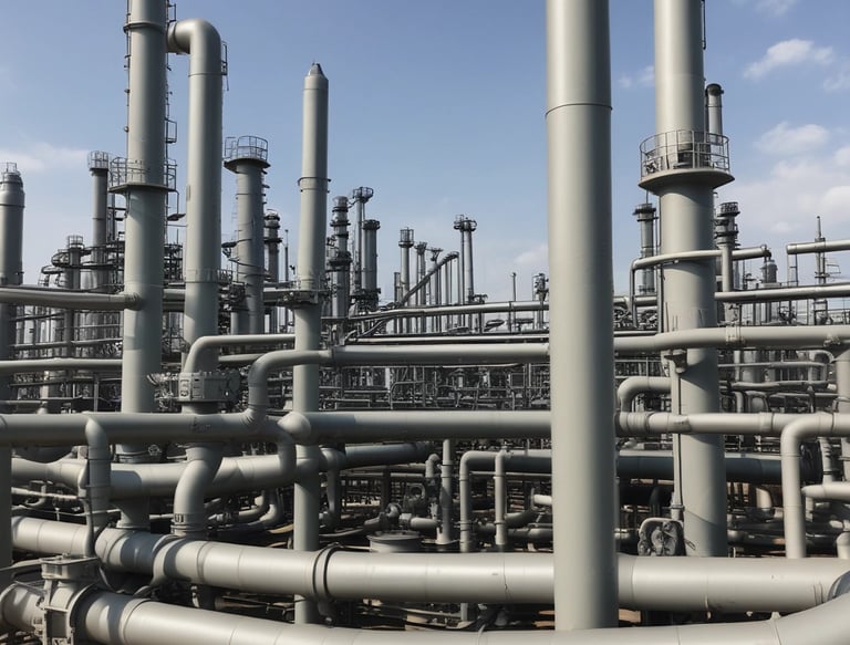 A large, detailed mechanical engine model is displayed indoors. The engine's components are exposed and highlighted with green accents. Metallic fins are prominent at the top of the structure, indicating cooling mechanisms. The background features a partially visible window with blinds, suggesting a laboratory or workshop setting.