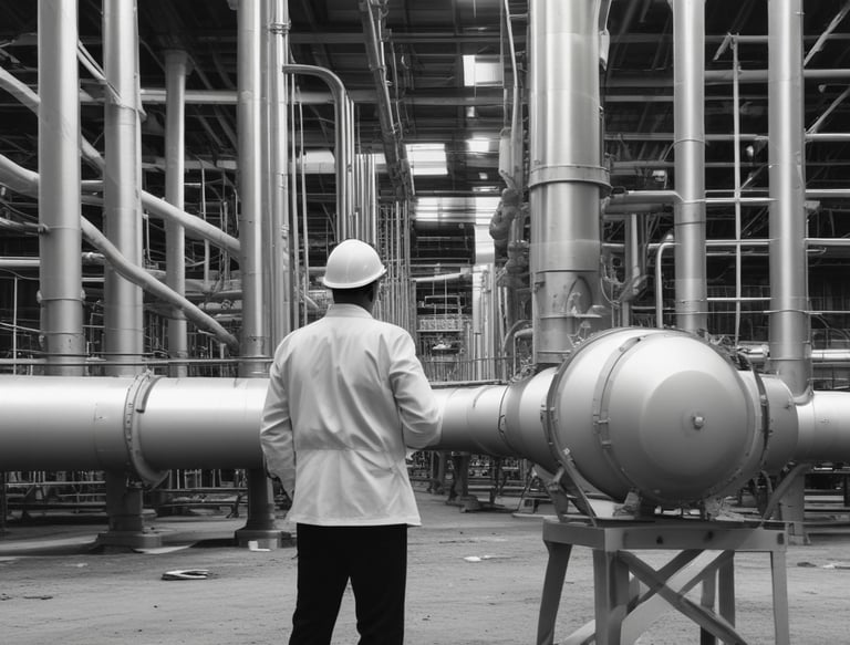 A team meeting discussing industrial ultrasound applications.